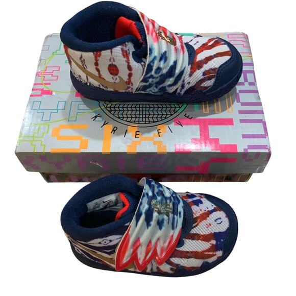 Nike Kybrid S2 Tie Dye USA, 6C Easy On Sneakers USA Patriotic July 4 w/ box EUC - Picture 10 of 14